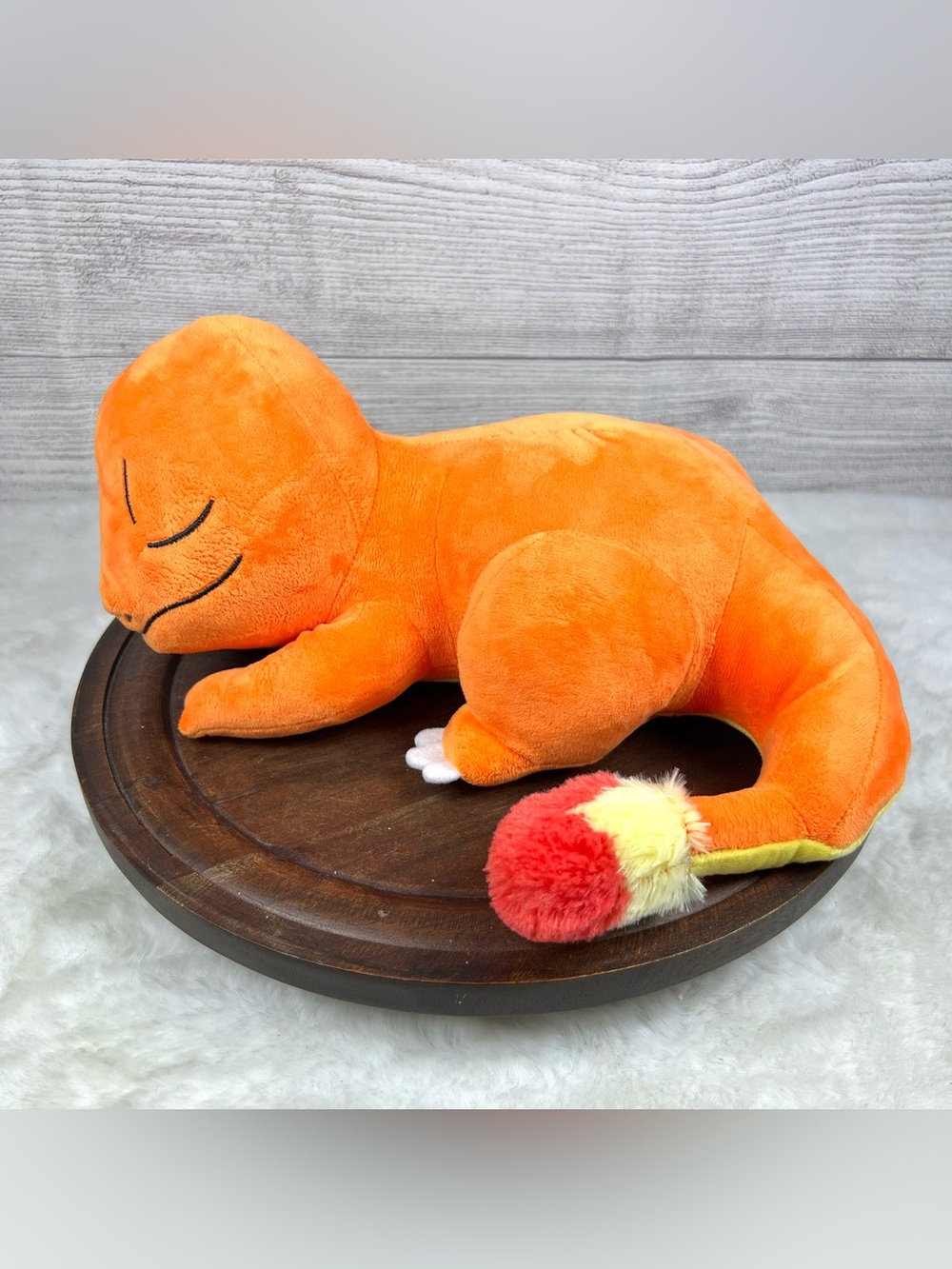 Vintage Pokemon Sleeping Charmander Plush Toy 1997 Nintendo Collectible 90s